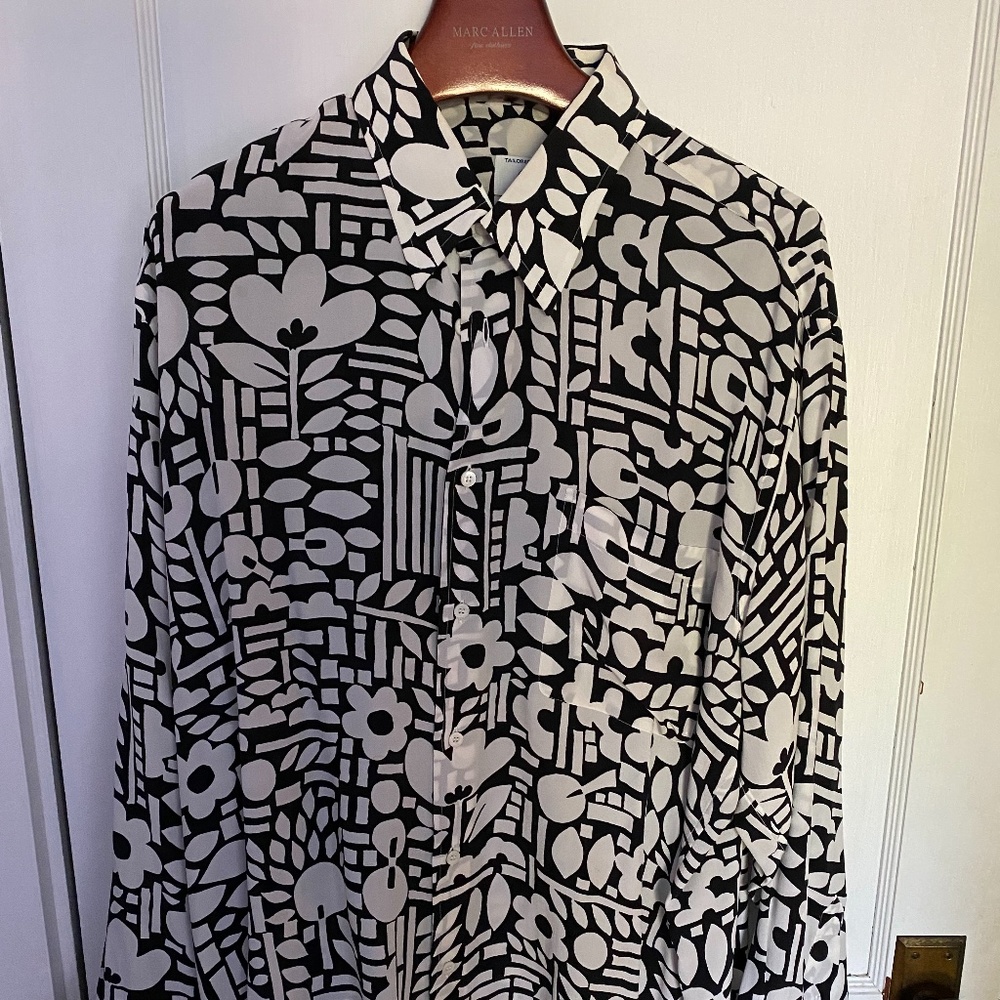 NWOT Brioni LONG SLEEVE SILK SHIRT XL